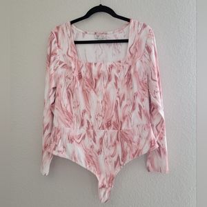 Jenni Long Sleeve Square Neck Bodysuit Size 1X
